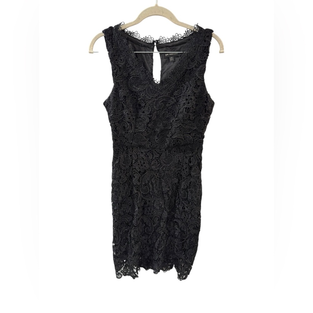 MM Couture Black Lace‎ Mini Dress